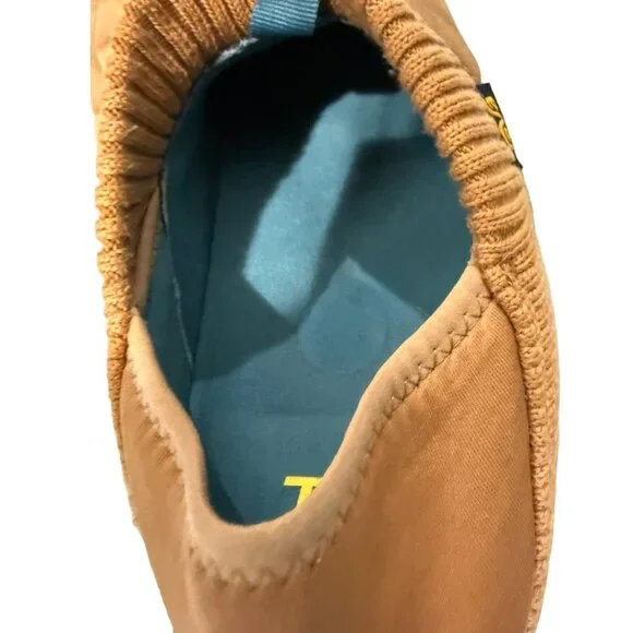 Teva ReEmber Quilted Cognac Booties - All Gender womens size 10 tan quilted shoe - Picture 4 of 5